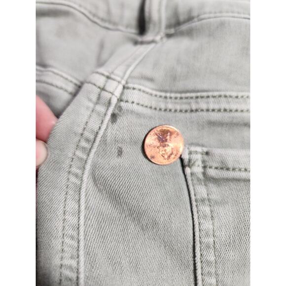 Sz 6 Green American Eagle Hi Rise Jeggings Skinny Jeans Womens Size Six AEO - Picture 8 of 8